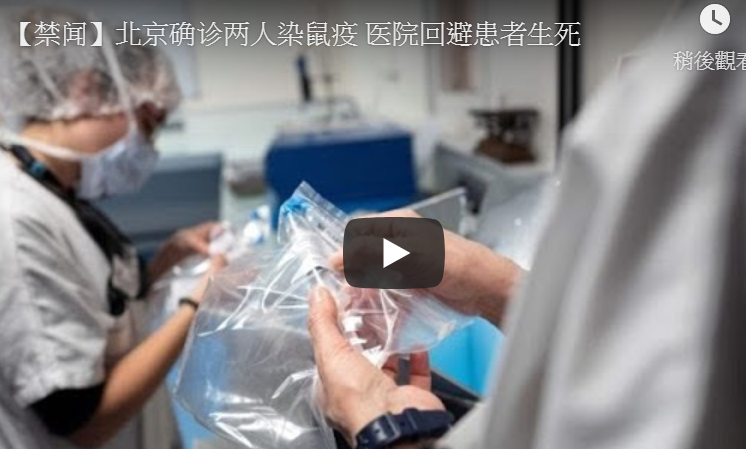 【禁闻】北京确诊两人染鼠疫 医院回避患者生死