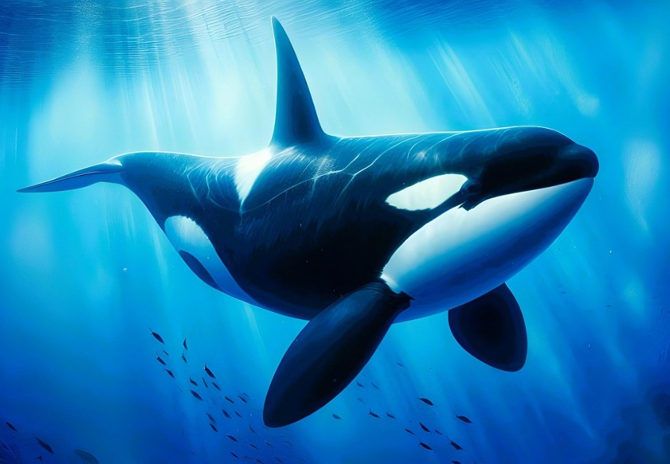 研究：聪明虎鲸用海藻制造工具互相“搓背”